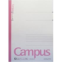 Amazon | コクヨ キャンパスノート B5 A罫 30枚 ピンク ノ-3CAN-P